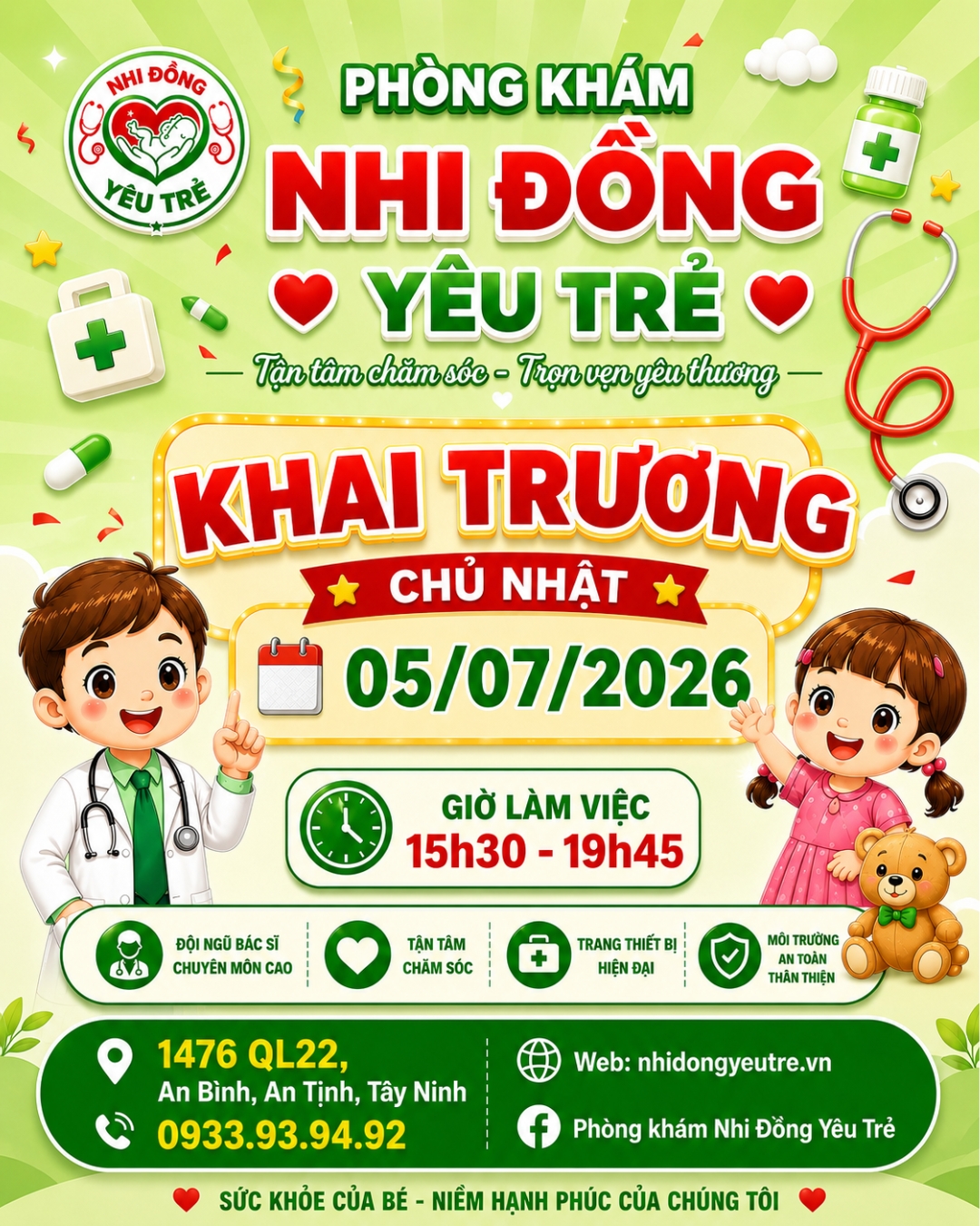 KHAI TRƯƠNG CƠ SỞ 2: YÊU TRẺ AN TỊNH
